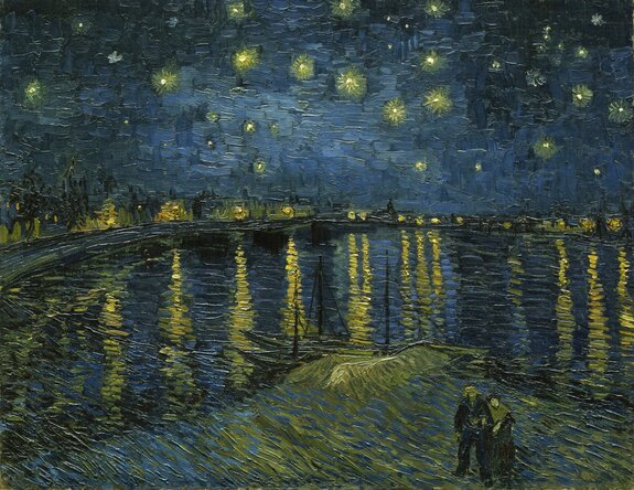 Vincent van gogh gwiaździsta noc nad rodanem 1888