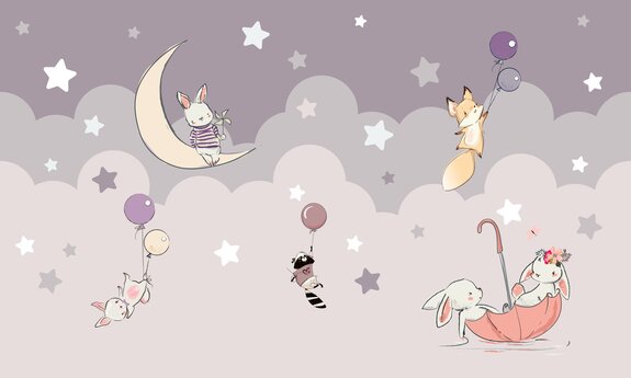 Latające króliczki lisy i szopy chmurki